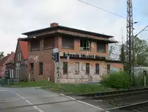 Schwerin Görries war lange eine Blockstelle,das ehemalige Stellwerk Grn konnte ich am 02.Mai 2020 fotografieren.