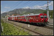 Am 6.05.2020 ist der Railchecker ( = Oberbaumeßzug der ÖBB) bei Bruck/Mur unterwegs.