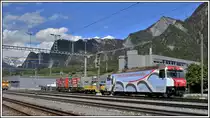 Ge 4/4 III 650  Seewis-Valzeina  in Untervaz-Trimmis. (04.05.2020)