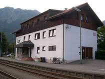
Das Stellwerk und die DB-�bernachtungsst�tte in Oberstdorf.