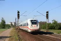 412 020-9 als ICE 77 (Kiel Hbf-Basel Bad Bf) bei Waghäusel 22.4.20