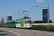 Am 19.05.2020 bringt der Oldtimer Be 4/4 413 den in Revision befindlichen B4 1408 aus dem Jahre 1948 ins Depot Dreispitz. Der B4 1408 geht in den Oldtimer Staus über.