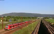 425 115 und 425 *** als S2 (Osterburken-Kaiserslautern Hbf) bei Wieblingen 22.4.20