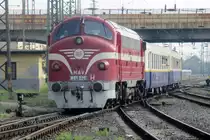 Am frühen Morgen von 8 September 2018 treft M61-020 mit ein Sonderzug nach Szendender in BUdapest-Nyugati ein.