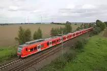 DB Regio 424 023 + 425 043 // Aufgenommen zwischen Bückeburg und Haste (genauer Aufnahmeort unbekannt). // 24. September 2015