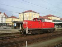 Am 25.10.2005 fuhr 294 201 durch den Regensburger Hauptbahnhof!
