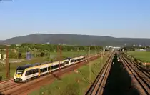8442 104 und 8442 106 als RE 19238 (Heilbronn Hbf-Mannheim Hbf) bei Wieblingen 22.4.20