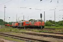 RTS 247 903-8, 221 105 und 221 134 am 22.05.20 in Babenhausen von einen Hügel per Zoom fotografiert 