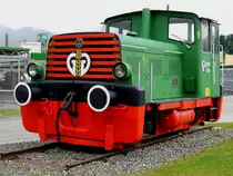 Jenbacher, DH200 B26T, Werks-Nr.:3.511.036, Bj.1961; 
als Werbeträger vor der Brauerei Göss; 200526