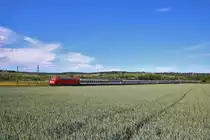 DB Fernverkehr 101 xxx mit SBB Wagen als Eurocity 8 in Niederwalluf am 30.05.20