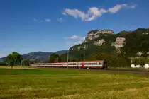 Eurocity 164  Transalpin  Leerpark. Seit kurzem mit mehr als 5 Wagen unterwegs. 29.5.20