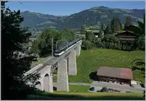 Mit dem MOB  Alpina  ABe 4/4 9301 erreicht der Regionalzug 2213 von Zweisimmen nach Montreux in Kürze Gstaad. 

2. Juni 2020