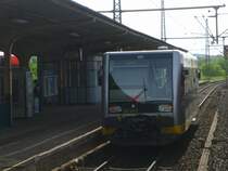 Die Burgenlandbahn 672 917 in Wei�enfels am 26.05.2007