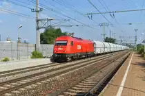 2016 027 mit GZ, in Wien-Haidestraße, Richtung Wien-Simmering. September 2019