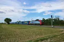SBB Cargo International Siemens Vectron 193 463-7 mit dem LKW Walter KL in Bickenbach (Bergstraße) am 31.05.20