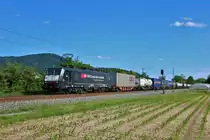 MRCE/Dispolok SBB Cargo International 189 983-0 mit Containerzug in Bickenbach (Bergstraße) am 31.05.20