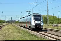 9442 605 (Bombardier Talent 2) der Abellio Rail Mitteldeutschland GmbH als RE 74709 (RE9) von Kassel-Wilhelmshöhe nach Halle(Saale)Hbf durchfährt den Bahnhof Angersdorf auf der Bahnstrecke Halle–Hann. Münden (KBS 590).
Aufgenommen am Ende des Bahnsteigs 2/3.
[1.6.2020 | 12:48 Uhr]