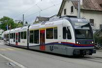 BDWM ABe 4/8 5013 am 9.6.20 in der Stadt Dietikon kurz vor dem Bahnhof.