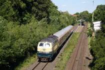 218 460 bei der Durchfahrt am Hp. Dortmund Aplerbeck Süd am 30.05.2020