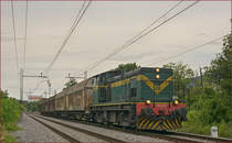 SŽ 643-040 zieht Güterzug durch Maribor-Tabor Richtung Maribor HBF. /16.6.2020