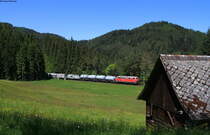 218 484-4 und 218 191-5 mit dem Bauz 91748 (Karlsruhe Hbf-St.Georgen(Schwarzw)) bei Niederwasser 18.5.20
