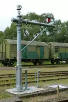 10. August 2014, Auf dem Bahnhof in Rheinsberg sah ich diesen Wasserkran.