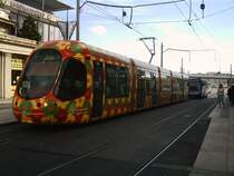 Wagen 2062 an der Haltestelle des Hauptbahnhofes in Montpellier. 02.07.2007
