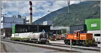 Tm 2/2 93 und Gm 4/4 241 in Untervaz-Trimmis. (18.06.2020)