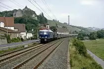 E18 047 + 118 003 mit Sonderzug in Mainberg 21.7.84
