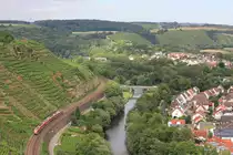 425+426 im Abellio-Ersatzverkehr RB 18 Heilbronn-Tübingen bei Besigheim am 30.06.2020. 