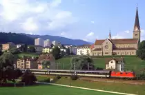 SBB 11124, Emmenbrücke, IC660, 19.08.1987.