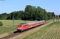 111 189-7 mit dem RE 38959 (Ludwigshafen(Rh)Hbf-Freudenstadt Hbf) bei Rastatt 31.5.20