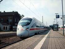 411 531-7 als ICE 1612 von M�nchen Hbf nach Hamburg Altona �ber Leipzig, Wittenberg, Bln. Hauptbahnhof(tief), Bln. Spandau und Hamburg Hauptbahnhof.(Luth. Wittenberg am 21.07.2007)