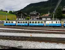 Goldenpass MOB - Triebwagen ABDe 8/8 4001 abgestellt in Zweisimmen am 04.07.2020