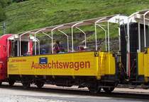 Zweiachsiger Aussichtswagen B 2093 mit deutscher Beschriftung, aufgenommen am 12.07.2007 