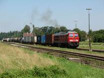 233 510-7 bei der Abfahrt in T��ling. 20.7.07