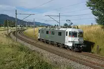 RailAdventure.
RADVE Re 620 003-4 als Lokzug bei Niederbipp am 8. Juli 2020.
Foto: Walter Ruetsch