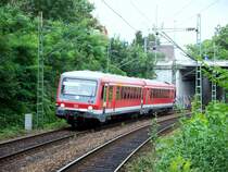 928//628 als RB kurz vor Heidelberg Weststadt/S�dstadt am 21.07.07.
