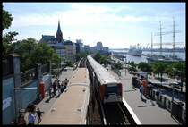 Treffen Der DT 3 Der U-Bahn Hamburg Der Linie U3 Im U-Bahnhof Landungsbr�cken.21.07.07