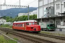 SBB Rote Pfeil von SBB HISTORIC auf Sonderfahrt.
RAe 2/4 1001 bei Solothurn West am 15. Juli 2020.
Foto: Walter Ruetsch