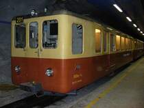 JB - Zahnrad Triebwagen BDeh 2/4  201 im Endbahnhof Jungfraujoch am 16.06.2007