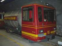 JB - Zahnrad Steurg�terwagen Zekt  95 Abgestellt im Endbahnhof Jungfraujoch am 16.06.2007