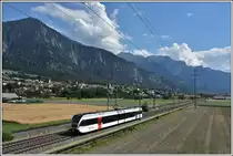 S12 12260 nach Sargans mit Thurbo GTW bei Zizers. (14.07.2020)