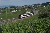 Ein SBB RBDe 560-Domino als S 9 24925 auf dem Weg nach Kerzers bei Bossière. 

14. Juli 2020
