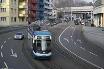 Cobra Be 5/6 3027 beim Sihlcity am 23.01.2010.