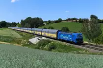 Am 26. Juni 2020 brachte der Smartron 192 103 der EGP den DGS 68717 von Bremerhaven Kaiserhafen nach München Milbertshofen. Bei Fahlenbach in der Hallertau gelang die Aufnahme der  gelben Wand  bzw. des Autotoransportzuges bestehend aus Waggons der Gattung Hccrrs von ARS Altmann. 