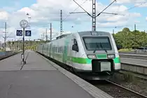 Einfahrt am Mittag des 12.07.2019 von Sm3 7110 (7 000 010-9) auf Gleis 9 in den Hauptbahnhof von Helsinki.