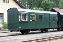 NOVOG 6505 als letztes Fahrzeug des R 16928 (Gmünd N.Ö. - Litschau) am 26.Juli 2020 im Bahnhof Alt Nagelberg.