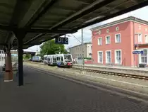 DVE 672 913 als DWE 27759 aus Wörlitz, am 22.07.2020 in Dessau Hbf.