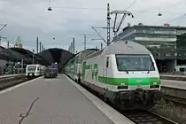 Nachschuss auf Sr2 3217, als diese am Abend des 13.07.2019 als IC 10 (Joensuu - Helsinki) auf Gleis 8 im Zielbahnhof stand und darauf wartete in die Abstellung zu fahren.
